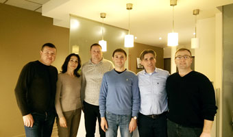 С группой коллег в клинике доктора Бечири